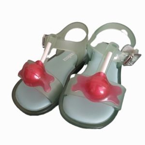 Mini Melissa Size 6T Lollipop Sucker Jelly Sandal Blue